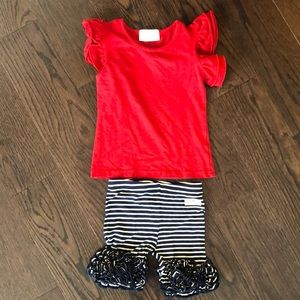 Sew Sassy Size 2 outfit. EUC. Smoke free home.